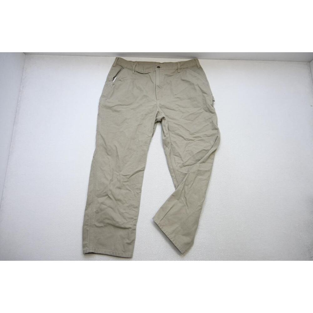 Carhartt Carpenter Denim Gray Jeans Work Wear Rugged Mens Size 38 x 30‎